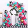 148 balloon sets for girls' birthday party decoration, pink and blue tea party party square background wall decoration balloons