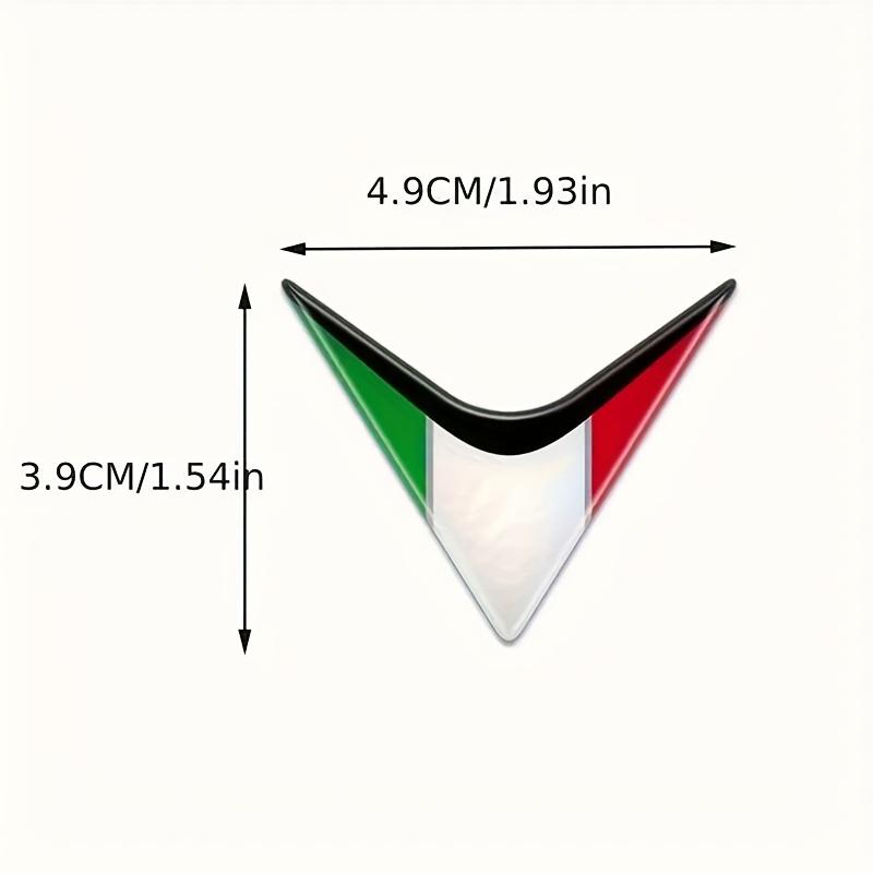 2pcs Italy Flag Limited Edition Racing Sport Decals Italia Flag Emblems AccessoriesBadge Decal Design for Motorcycle Car Truck Bike