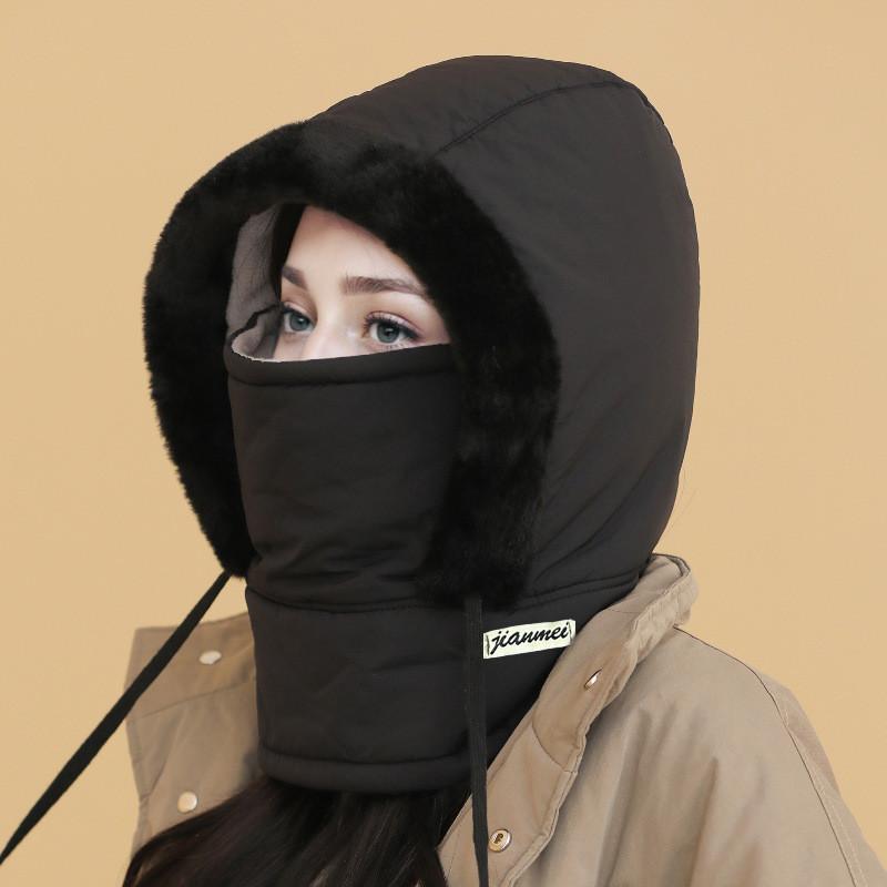 

Winter Riding Warmth Mask Headgear With Fleece Lining For Cold Weather чёрный