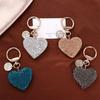 Pendant Rhinestone Interior Accessories Key Ring Crystal Keyring Love Heart Keychain Keys Holder