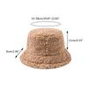Lamb Wool Plush Hats Solid Color Wide Brims Caps All-match Fall Winter Plush Hat Plush Hat Bucket Hats for Women & Men