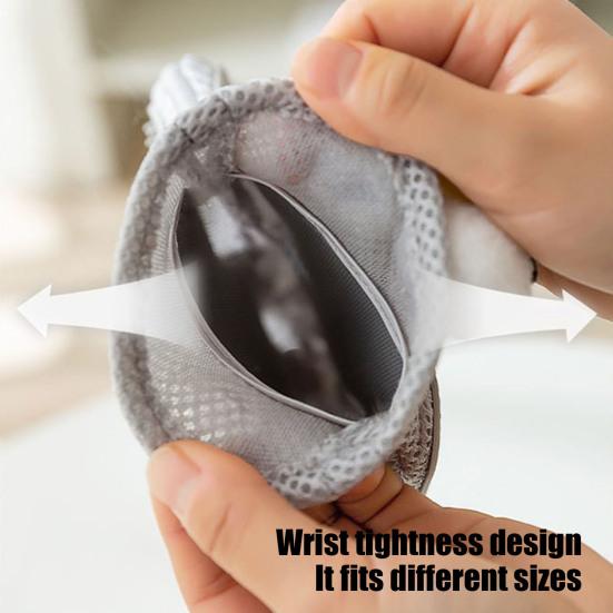 Pet Hair Removal Gloves 2-in-1 Deshedding Grooming Glove for Dogs Cats Double Sided Fur Remover Mitt for Couch Clothes Carpet Car Seat