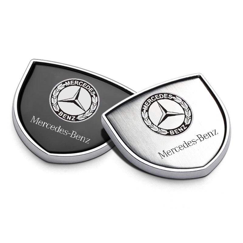 1Pcs 3D Metal Auto Door Shield Emblem Car Body Badge Sticker For Mercedes Benz W247 W212 W213 W205 AMG W177 V177 W176 GLA GLC X253 W166