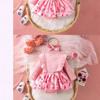 Baby Girl's Bowknot Dress Bodysuit with Hairband (Spring/Autumn)