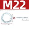 Carbon Steel Zinc-Plated Lock Washer with Inner and Outer Teeth