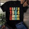 March 1964 The Birth Of Legends Vintage Unisex Men's and Women's T-shirts