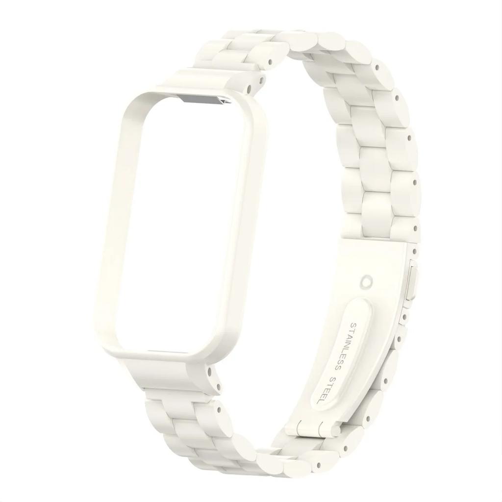 Strap for Xiaomi Mi Band 8 Active Bracelet for Redmi Smart Band 2 Stainless Steel Metal Watchband Mi Band 8 Active