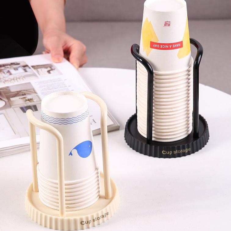 Simple Paper Cup Holder Household Disposable Cup Storage Rack Multifunctional Desktop Coffee and Milk Tea Cup Shelf Cup Picker