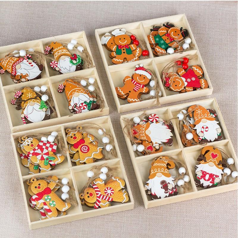 Gingerbread Man Ornament Environmentally Friendly Christmas Pendant Santa Claus Decoration Diverse Christmas Tree Hanging Decor