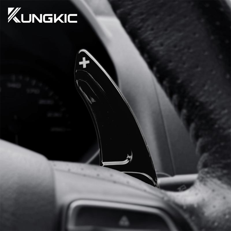 For Seat Leon 2005 2006 2007 2008 2009 2010 2011 2012 Carbon Fiber Style TOP ABS Car Steering Wheel Paddle Shifter Trim Cover