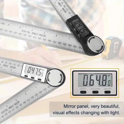 1 PC 2 In 1 Digital Angle Detector Scale Suitable for Woodworking Measurement Tools High Accuracy Mutifunction Tools