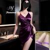 High-End Plus Size Lingerie: Pure Desire Hollow Strap Camisole & Nightgown for Women