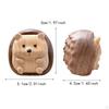 Hedgehog Figurine Ornament Hand Carved Art Decoration Miniature for Holiday Office Collectibles