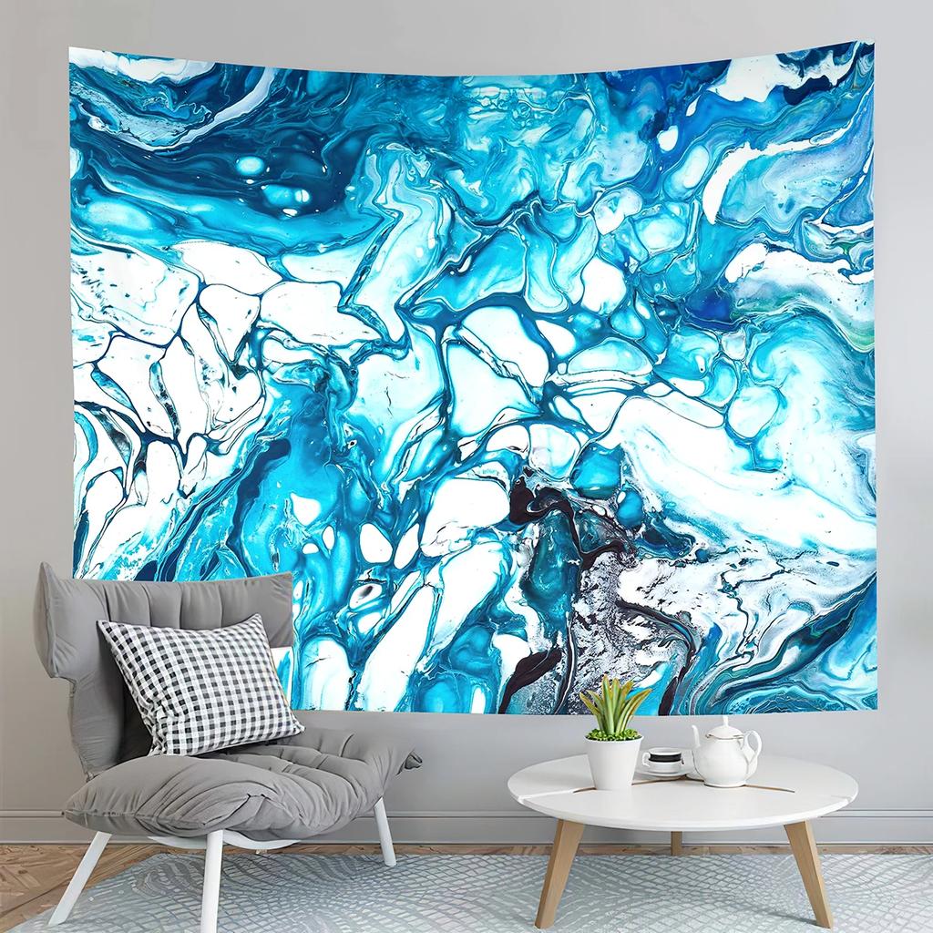 Boho Marbling Art Tapestry Swirl Patterns Tapestry Retro Style Print Tapestry Art Tapestries Home Living Room Bedroom Dorm Decor