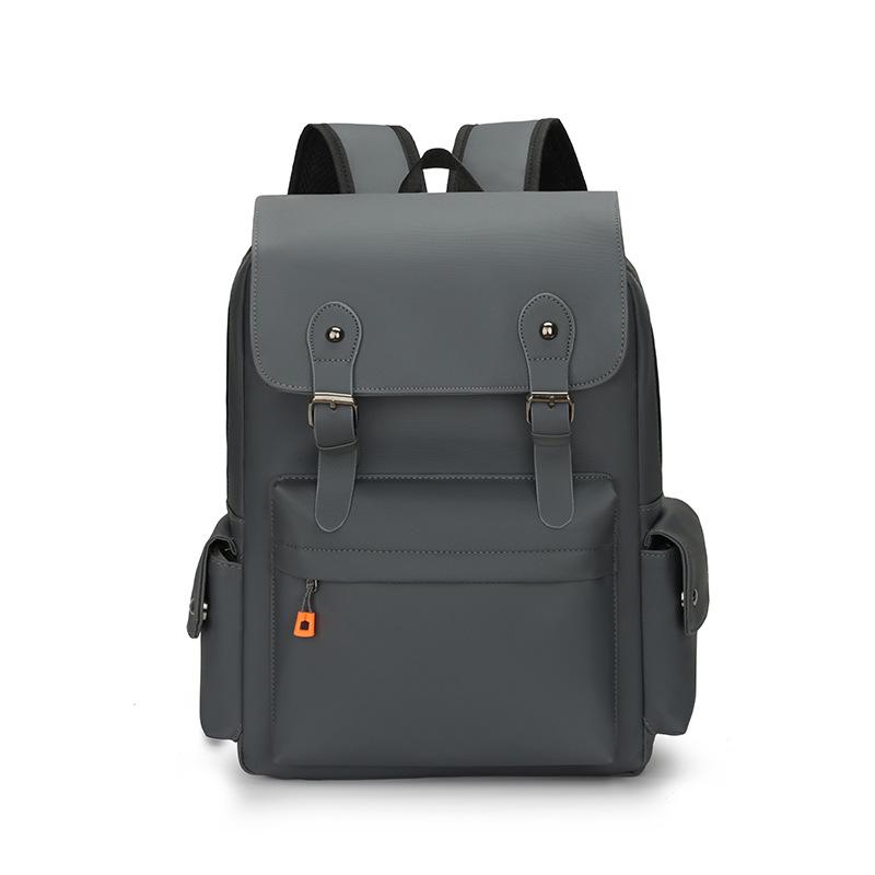 Men's Casual Travel Backpack, Fashionable and Casual Women's Backpack, Water-resistant Leather Men's Computer Bag