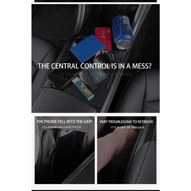 Multifunctional Car Seat Crevice Storage Box Seat Gap Slit Pocket Manager For Mercedes Benz AMG W212 W205 W246 W177 W176 W213 GLC GLE GLS ML Welcome