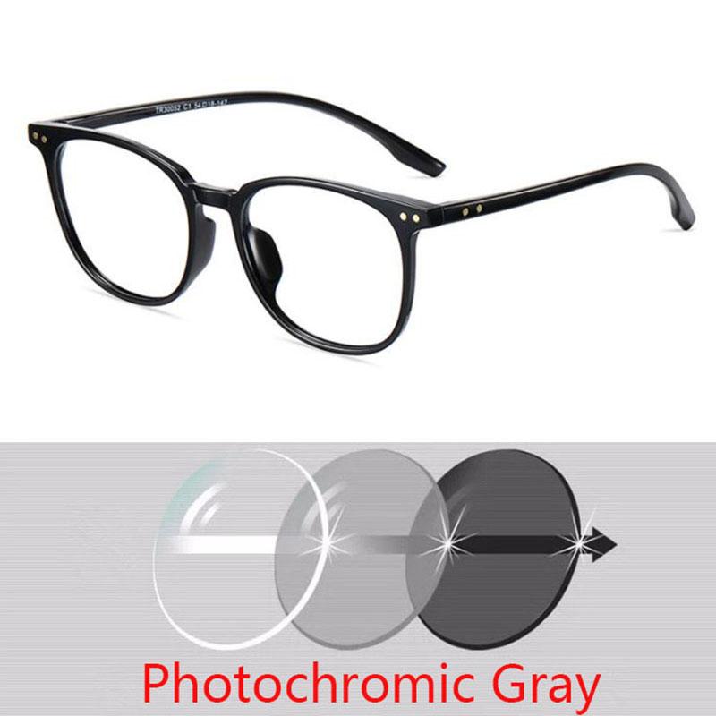 TR90 Frame Square Glasses Frame Women Men Blue Light Blocking UV400 Short-sight Eyewear Prescription 0 -0.5 -0.75 To -6.0