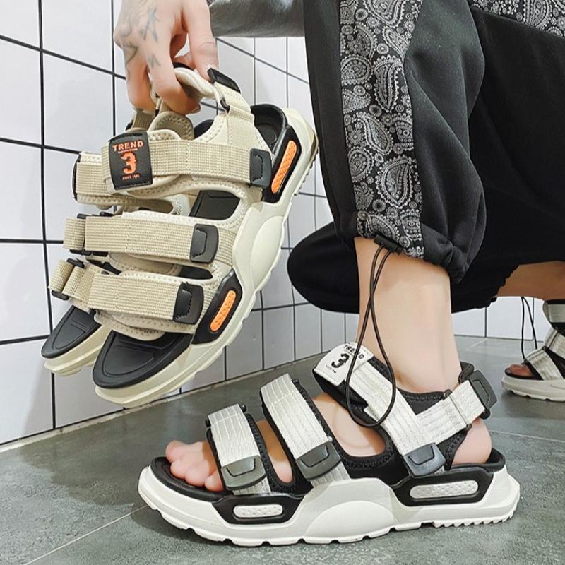 Sandale Sport de Vară pentru Bărbați Mărime Mare 45 Pantofi Casual Slip-on pentru Bărbați Modă de Exterior Vacanță Talpă Groasă Sandale de Plajă