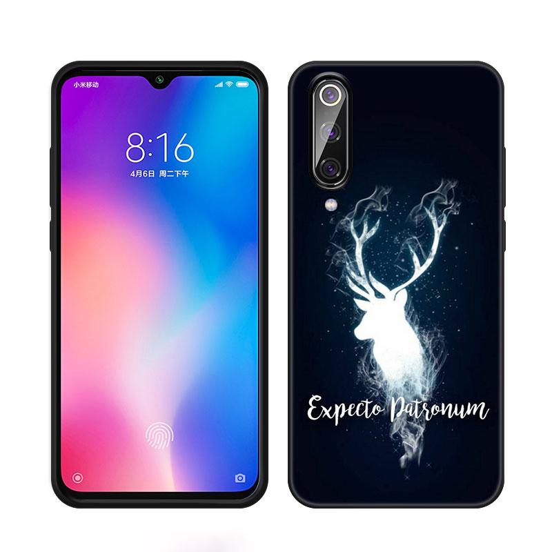 Husa de telefon cu bufniță de cerb magic pentru Xiaomi Mi A2 8 9 SE Note 10 10T 11 12 Lite 9T 11T 12S 12T Pro A3 6X 12X Husă moale TPU neagră