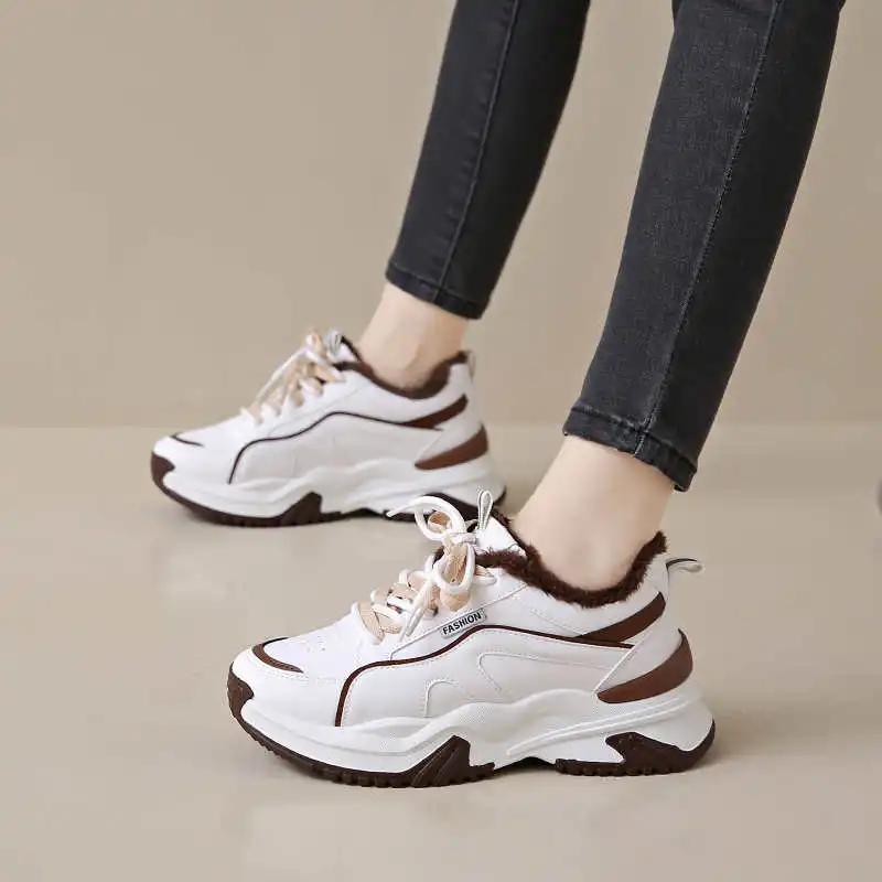 Fashion Hiphop Legitimate Leather Women Boots Yellow Casual Yellow Black Sneakers Size 33 Shoes Sports Tenids Shors From China