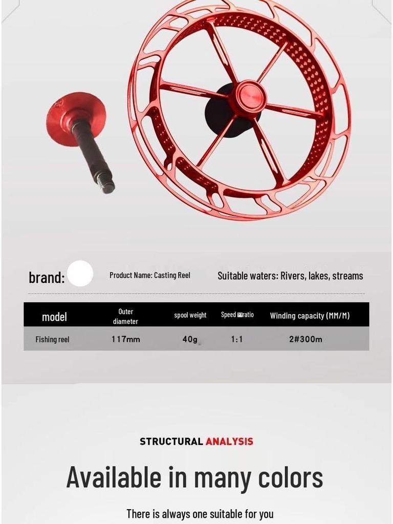 New Three-Hole Ultra-Light Alloy Reel: Freshwater Casting & Fast Eight-Trigram Hand-Operated Disc Wheel