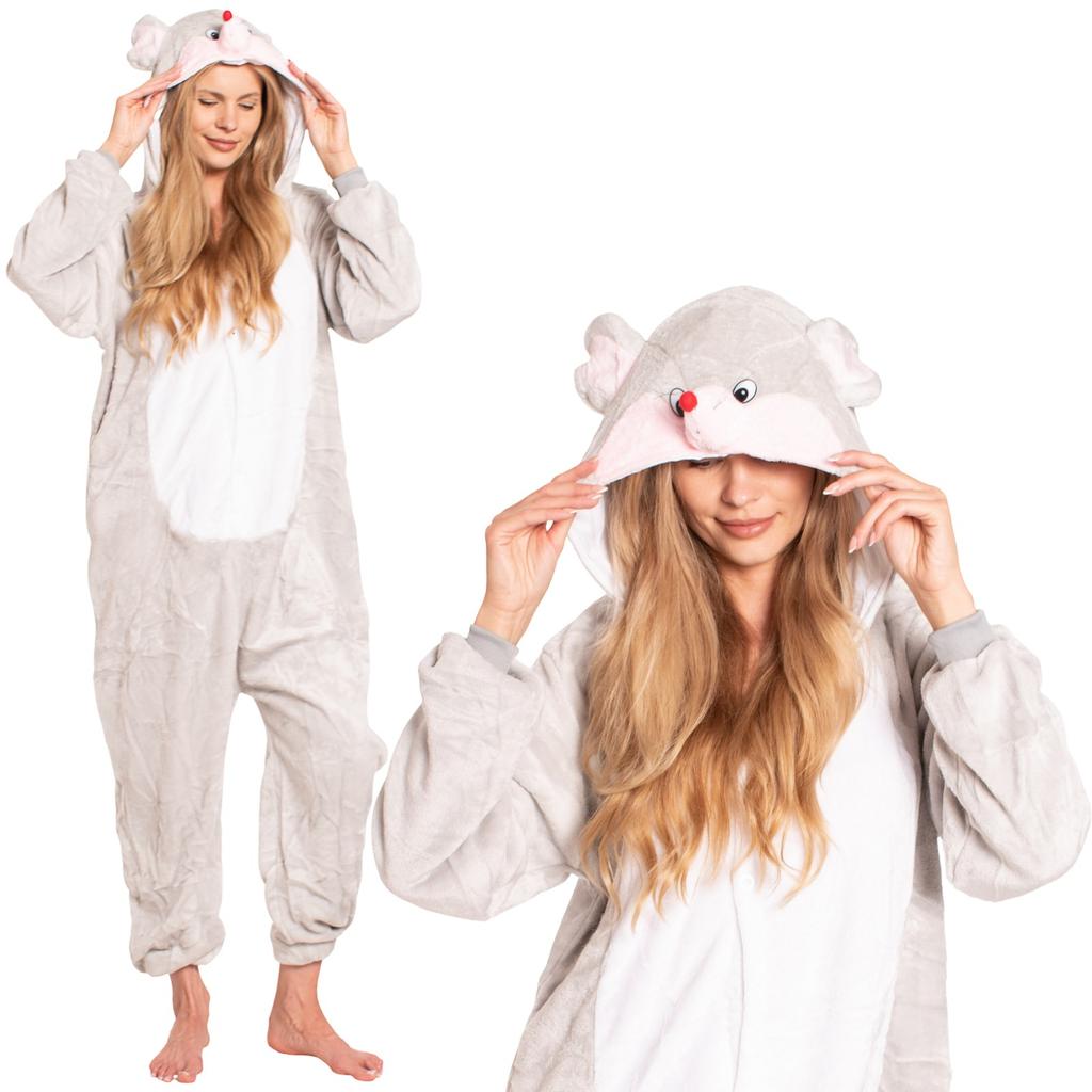 Piżama damska kombinezon kigurumi onesie kostium myszka mysz 145-155 cm s
