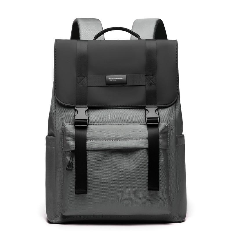 Schoolbag Backpack Large Capacity Computer Backpack Business Travel Bag College Student School Bag Waterproof Lightweight Solid Color Commuter Bag