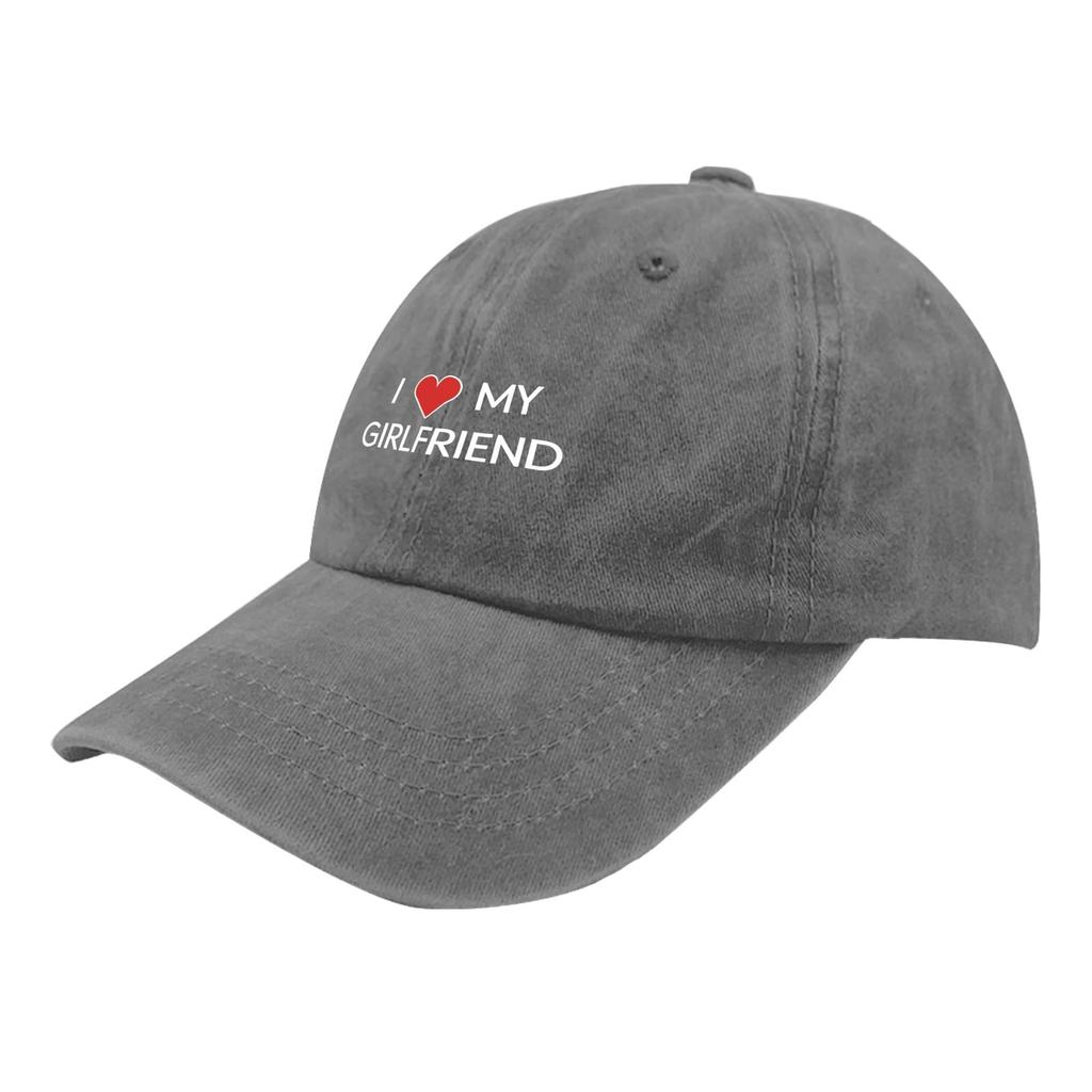 I Love My Girlfriend Ball caps Vintage Cotton Washed Baseball Caps Women Men Cap Hats Spring Summer Hip Hop Casquette Gorras
