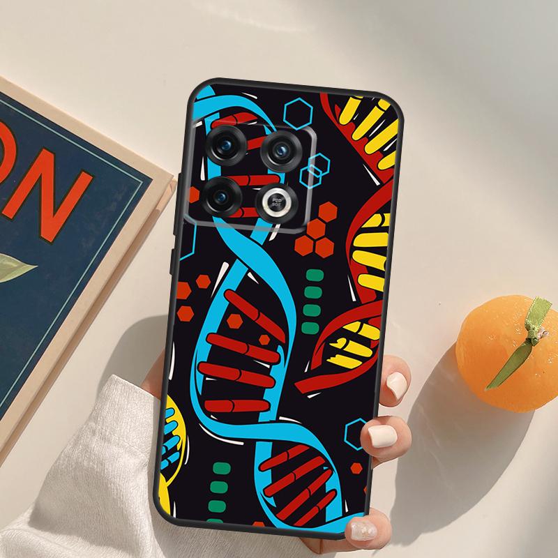 Science DNA Biology Case For OnePlus 13R 12R 10R 13T 10T 11 12 13 15 OnePlus Nord 5 CE 2 3 4 Lite N20 N30 Cover