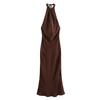 Fashion Style 2024 Summer Women's New Sleeveless Open Back Silk Satin Texture Loose Dress 3274548 700