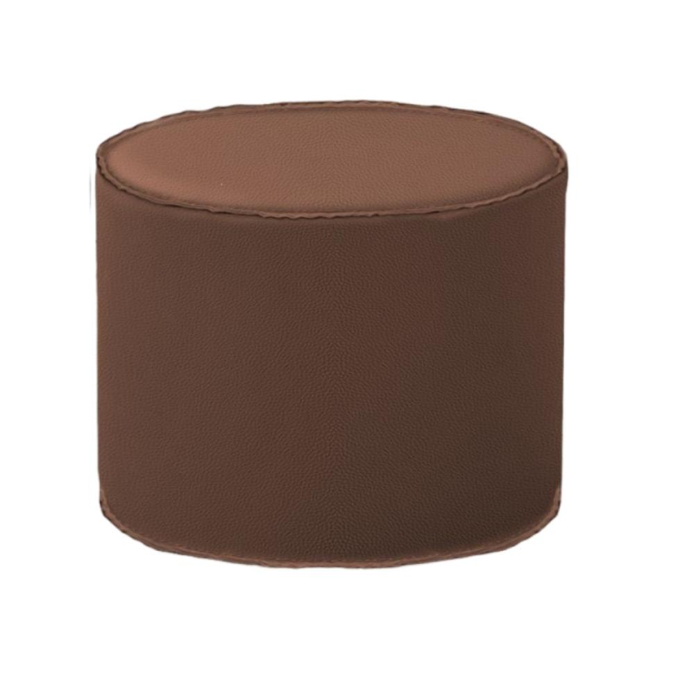 Non-Slip Cylinder Ottoman Waterproof Leather Pouf Multi-functional Storage Stool  Shoe-changing