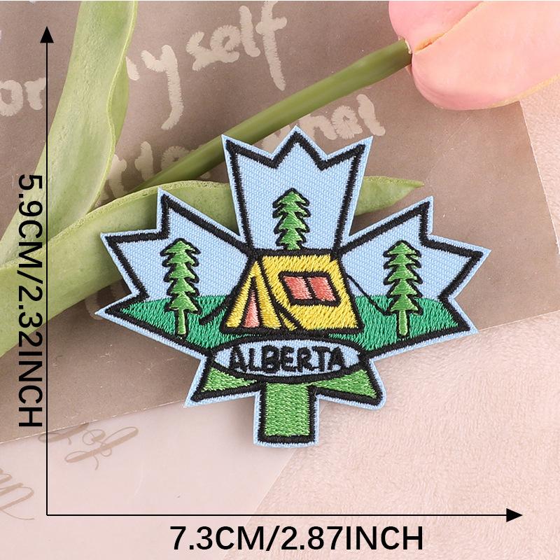 

Железные нашивки «сделай сам», вышитые нашивки для путешествий на открытом воздухе для одежды, нашивки с природными приключениями на одежде, аппликация, обувь для фотоаппарата, сумки, значки 7.3x5.9cm