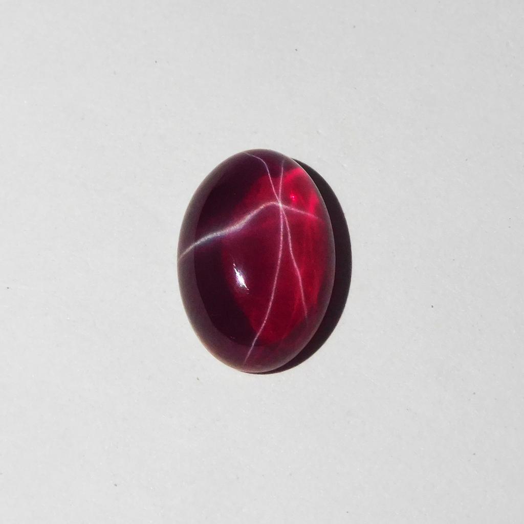 Ovaler Roter Sternrubin 8,90 Karat Atemberaubender Loser Edelstein Natürlich ZERTIFIZIERT P-995-S