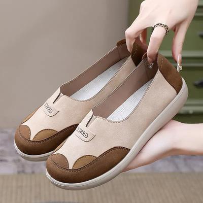 Ležérní mokasíny na platformě pro ženy Lehká PU kůže Neklouzavé vycházkové ploché boty Dámské pohodlné mokasíny Ploché boty Pracovní Kancelářské společenské boty