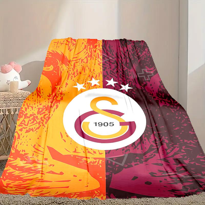 1pc Snug Galatasaray SK Blanket, Lightweight & Durable Print Blanket, Perfect for Home, Couch, Bed, Picnic, Travel, Office