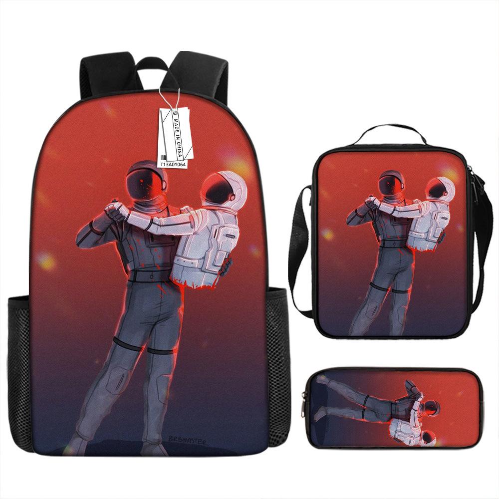 Our Middle School Student Schoolbag Cartoon Schoolbag Children's Backpack Satchel Animation