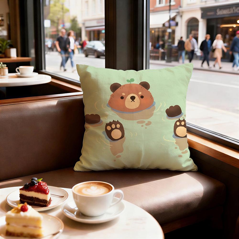 Animal cute little bear Cushion Cover Decorative Cushions Covers Cover Sofa x Pillow  Piece x x Pillowcase