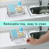 Drain Pan Soap Holder Scourer Pad Sink Organizer Drainer Rack Sponge Holder Kitchen Storage Tools