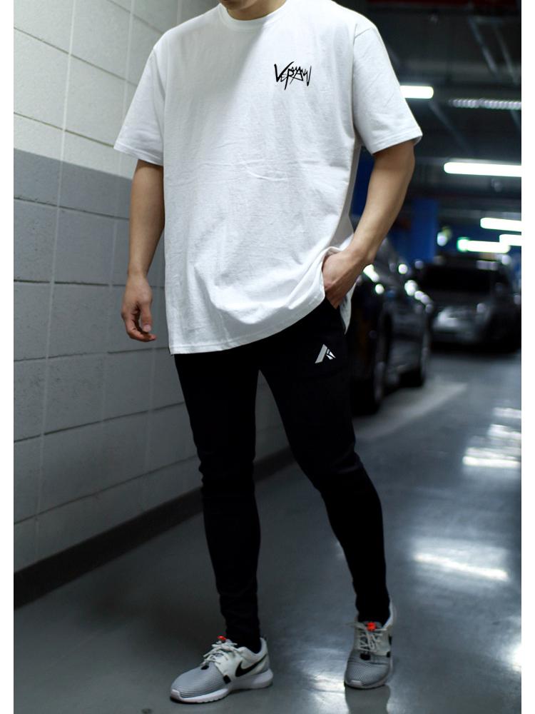 Muscle Fitness Slim Fit Breathable Mid-Sleeve T-Shirt for Running & Training