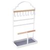 Metal Jewellery Holder Display Stand with Tray Hangings Organizer Tower Rack Storage for Necklace Earrings Bracelets