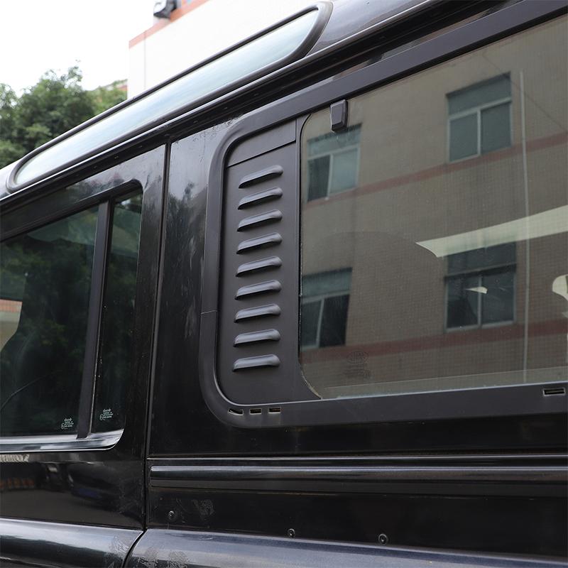 For Land Rover Defender 110 2004-2018 Aluminum Alloy Car Rear Side Window Ventilation Panel Decoration Modification Accessories C4
