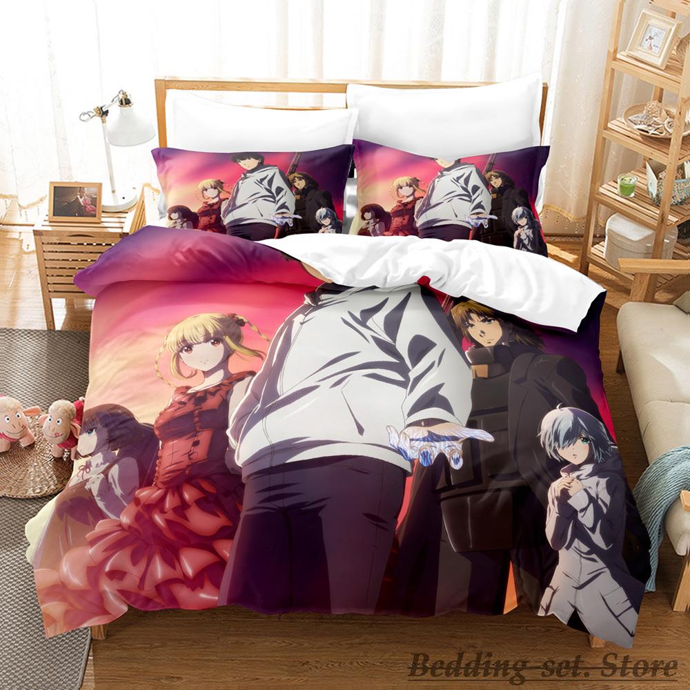 2023 Darwin's Game Bedding Set Single Twin Full Queen King Size Bed Set Adult Kid Bedroom Duvetcover Sets Anime Kawaii