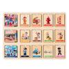 Early Wooden Learning Puzzle With Animal And Occupation Scenes For Children