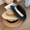 Summer Straw Hat With Large Brim Sunshade For Beach And Outdoor Leisure