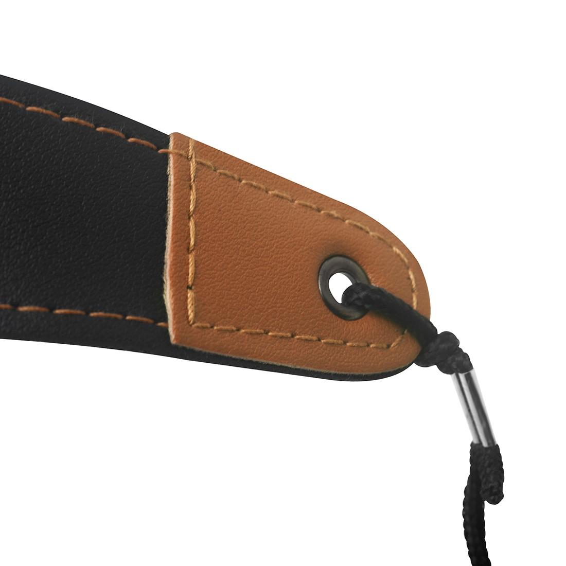 

Adjustable Metal Hook Saxophone Neck Strap with Wide Padded Support and Durable Leather Ends for Comfortable Playing and Secure Attachment One Size
