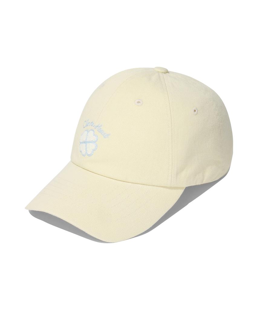 COVERNAT WOMAN Clover Heart Boucle Embroidery Ball Cap Yellow