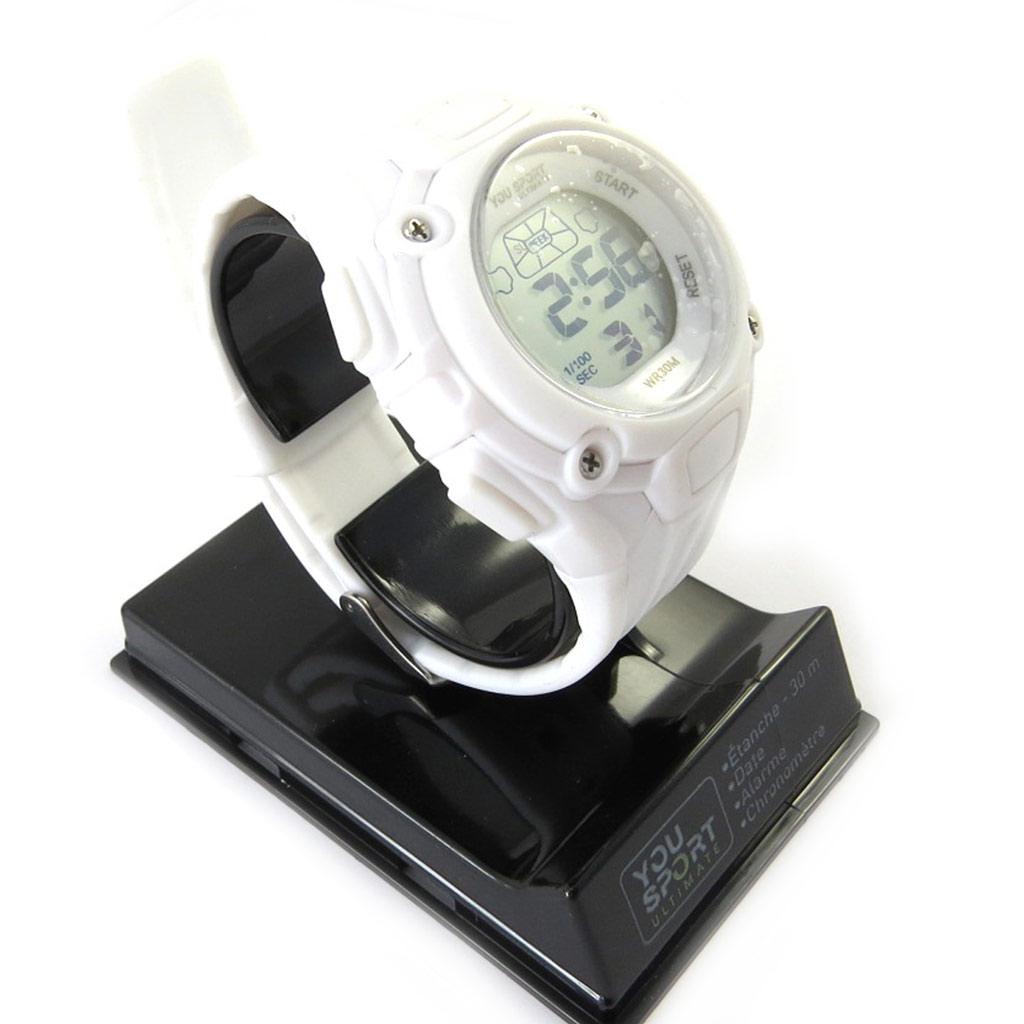 Les Trésors De Lily [M6147] - White 'Coloriage' Sports Watch