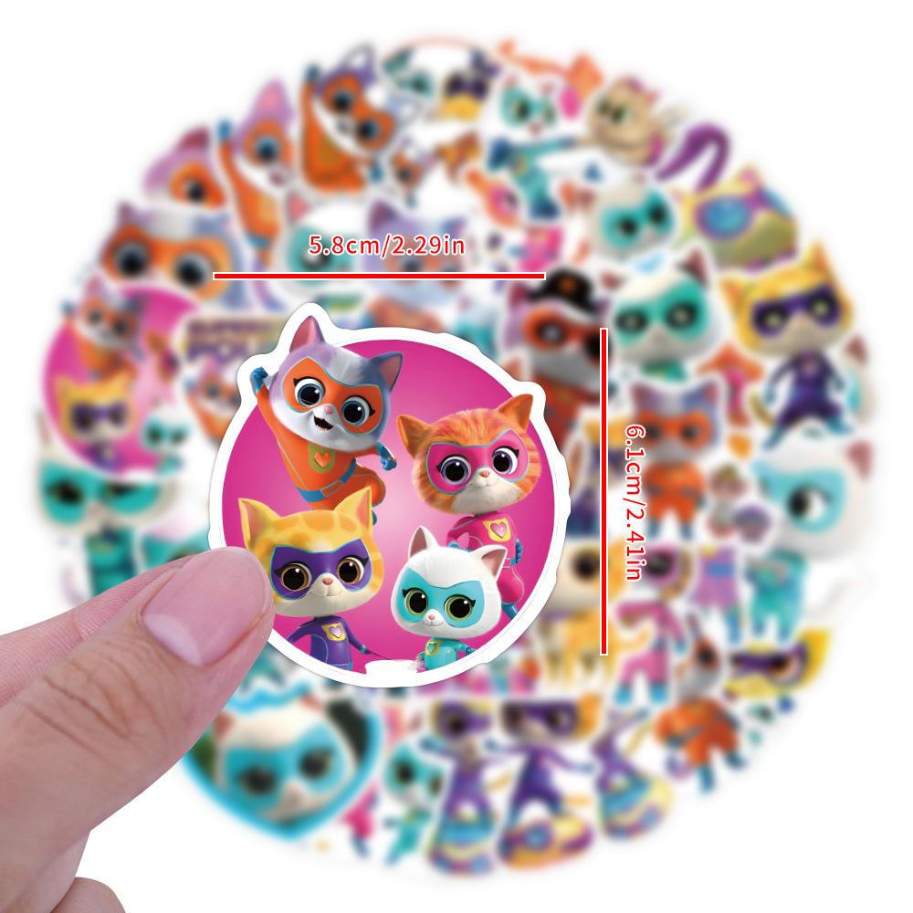 50/100 Neue Super Kitties Graffiti Aufkleber Dekorativer Koffer Handy Graffiti Aufkleber