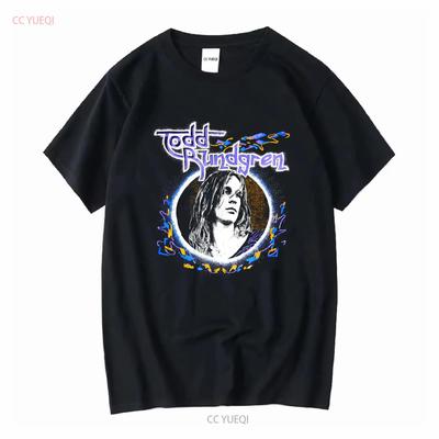 T-shirt de concert rock vintage Todd Rundgren années 1970 SS466 vintage Lavé Décontracté Doux Confortable Élégant