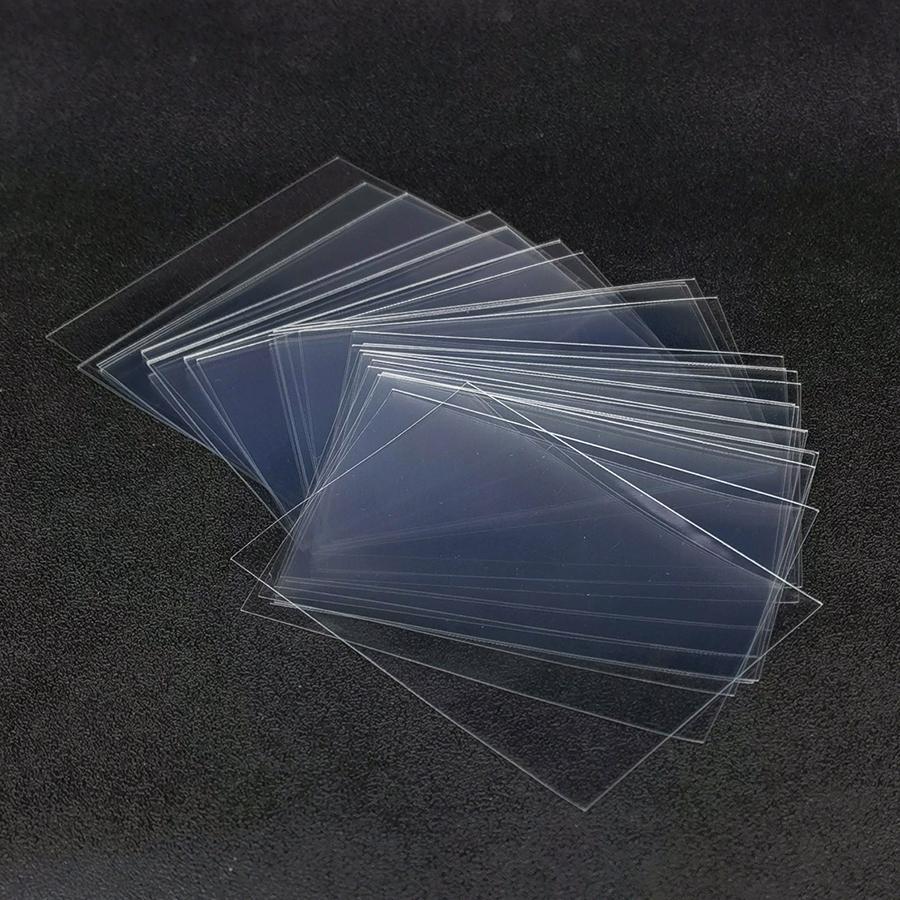 100pcs 8.8/9cm Clear Card Sleeves Transparent Trading Card Protectors Penny Sleeves Standard Card Holders Collectibles Storage